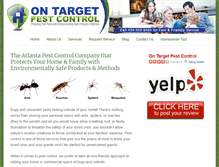 Tablet Screenshot of ontargetpestcontrol.com